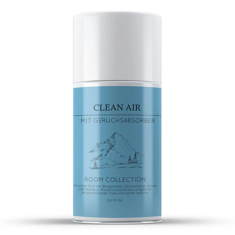Duftspray "Clean Air" | Lufterfrischer für automatischen Duftspender oder zum manuellen Sprühen | Raumduft von REIMA | mit Geruchsabsorber | frische Luft im Handumdrehen