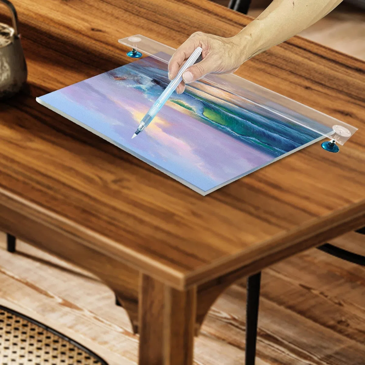 Handauflage Malerei - Werkzeug Bietet Hervorragende Unterstützung, Lange Sitzungen Detailliertes Arbeiten | Verstellbare Acryl Transparente Armstütze Für Schüler, Maler