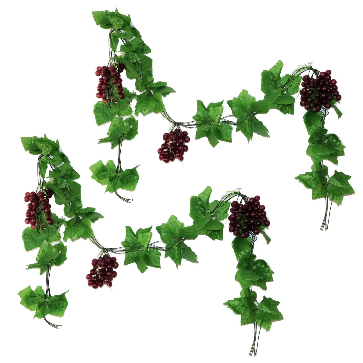 10pcs KüNstliche Kunststoff Traube,KüNstliche Weintrauben Reben,Kuenstliche Weinrebe,TraubenspießE Aus Kunststoff,KüNstliche Obst GemüSedekoration,Zur SchießRequisiten (10, grün)