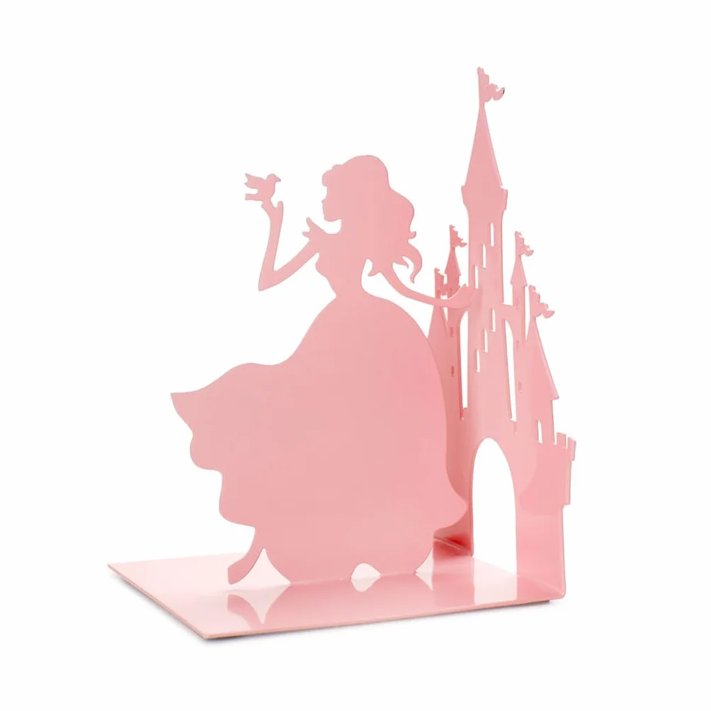 Balvi Buchstütze Fairy Tale Farbe Rosa Eine Prinzessin und Ihr Schloss Metall