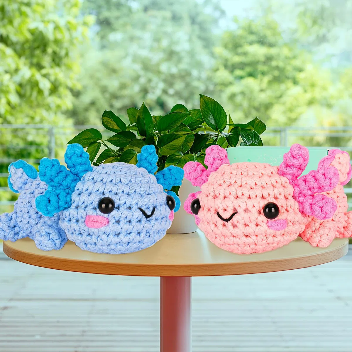 LYKTRIX Häkelset für Anfänger, 2Pack Häkelset Tiere und Strickset für Anfänger mit Videoanleitungen, Geeignet zum Häkeln für Kinder und Erwachsene ab 13 Jahren